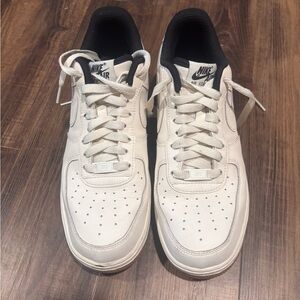 Nike Air Force 1 Men's White and Black Sneakers